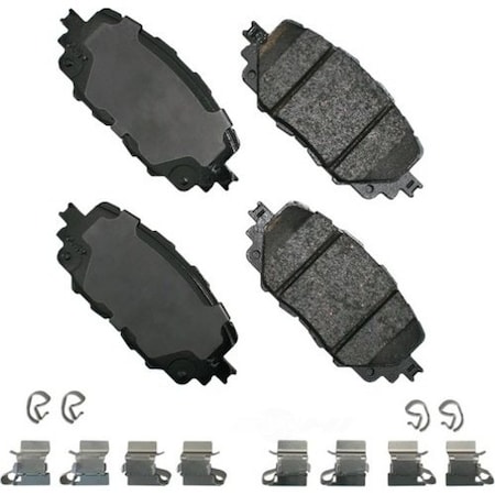 Akebono Proact Ultra Premium Ceramic Pads, Akebono Act1903 Proact ACT1903